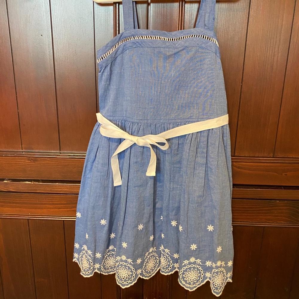 Chambray little girls dress